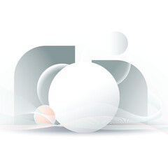 A minimalistic abstract background, geometric shapes with ample white space. Colorful halftone gradients, Cool gradients. Future geometric patterns. Vector Eps10.