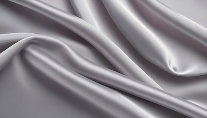 Fototapeta premium Light gray silk texture, wavy