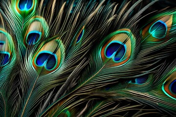 Fototapeta premium peacock feather background