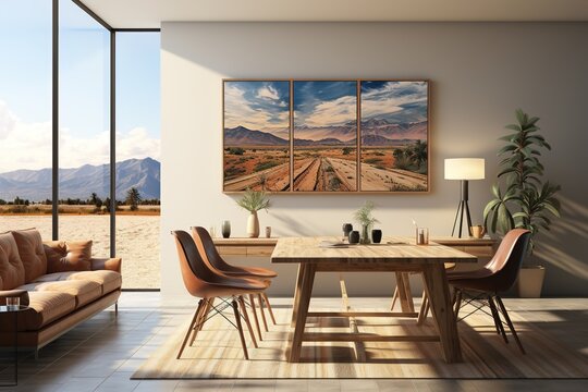 airliner taking off on an airport runway at sunset, large canvas format