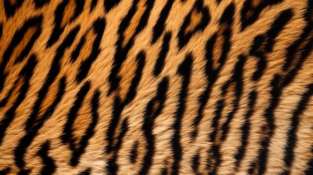 Tiger skin pattern closeup for background