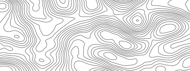 Fototapeta premium Topography map background. Vector banner. Topography map background. Vector geographic contour map. Background of the topographic map. Topographic map lines, contour background. 
