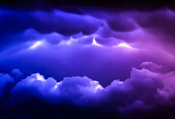 Fotobehang Dramatic Storm Clouds Background © Sabphoto