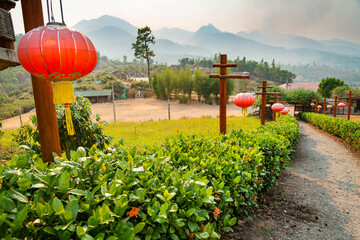 The Chinese Viewpoint entrance in Pai,Mae Hon Son,northern Thailand.