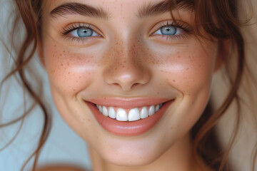 Captivating Grins Studio Close-Up of Beautiful Teeth, Happy People.