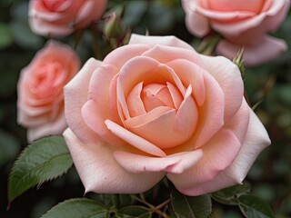 Rose in the summer garden