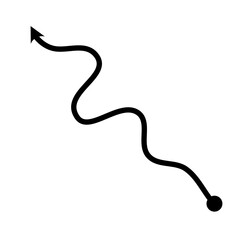 Hand drawn arrow Illustration Arrow Vector Black Doodle Handmade Grunge Isolated Sketch set on white background