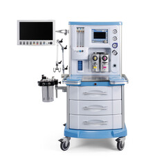 anesthesia machine isolated on white background