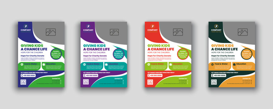 Charity organisation, nonprofit, ngo, donation, fundraising, commonality, flyer design and social banner Poster template