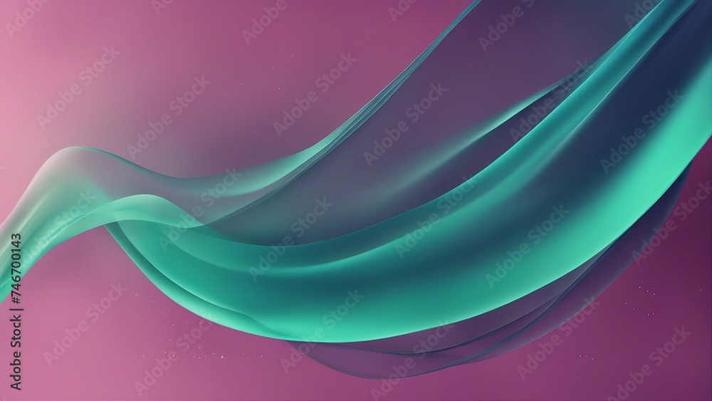 Wall mural abstract background an abstract vector background with blue veils. the background has curved lines a