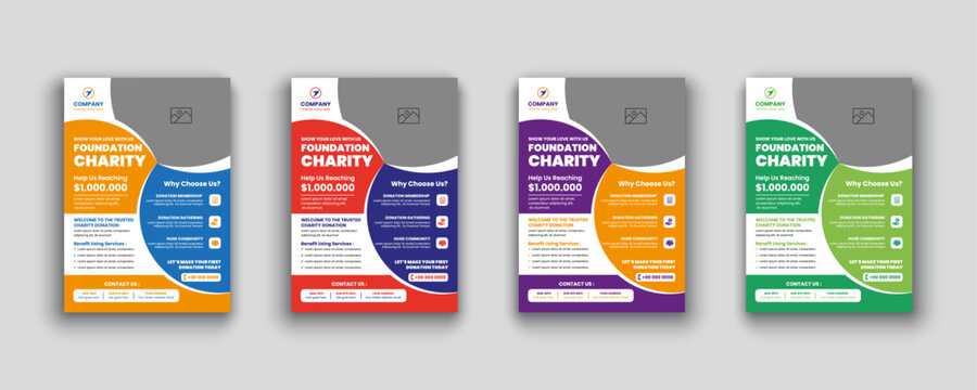 Charity organisation, nonprofit, ngo, donation, fundraising, commonality, flyer design and social banner Poster template