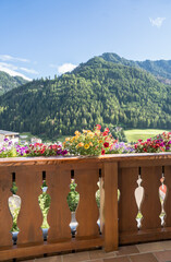 Landscape of Alto Adige, Italy - view from balkon