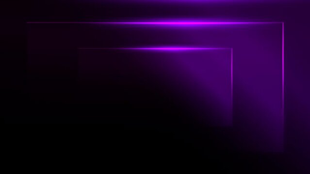 Purple Squares Glowing in the Dark, twinkling on black background, dazzling lights cast their enchanting glow, illuminating the darkness, backdrop for presentations, websites, or promotional videos