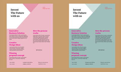 modern business flyer design template
