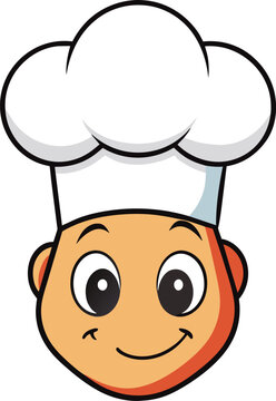 chel logo design, chef cartoon character,  restaurant logo