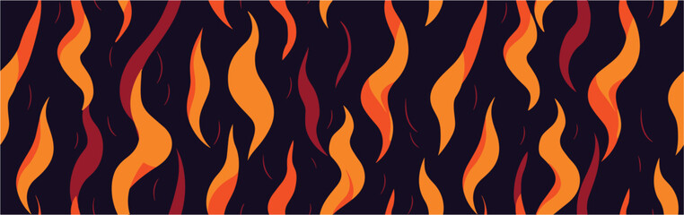 Creative Vector illustration. Simple seamless fire flames abstraction. Geometric Design, Shapes. Vector Illustration Tiger Fur Pattern Background. Graffiti - vector. Retro texture.