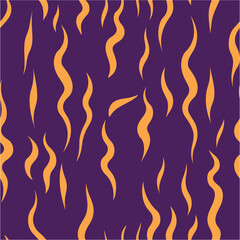 Abstract background with colorful wavy lines pattern. Halloween abstract background seamless texture vector. Abstract orange background. Organic shape.