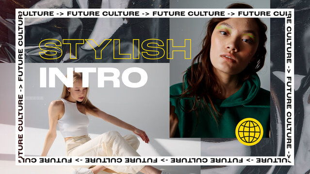 Dynamic Urban Media Opener Slideshow template contains 27 placeholders, 34 editable text layers, and 1 logo placeholder. Available in 4K resolution.