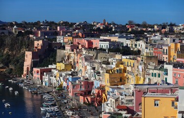 Fototapeta premium view of the town of the city