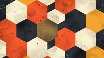 Abstract hexagon background