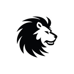 Lion Logo. Premium Design. Minimalist modern logo. Vector Illustration. Really simple flat ICON