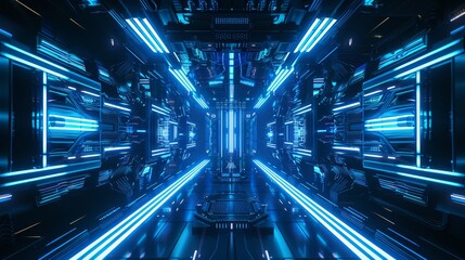 Sci Fi Futuristic Smoke Fog Neon Laser Garage Room,blue pink violet neon abstract background,ultraviolet light,night club Cyber Undergound Warehouse Concrete Reflective Studio,3D Render illustration