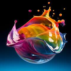 A Burst of Colors: Captivating Display of High-Speed Photography in Water Balloon Explosion