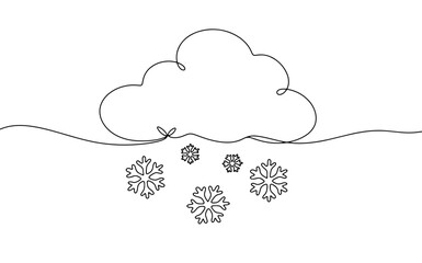 Cloud. Snow. Snowflake. Precipitation. Winter. Weather