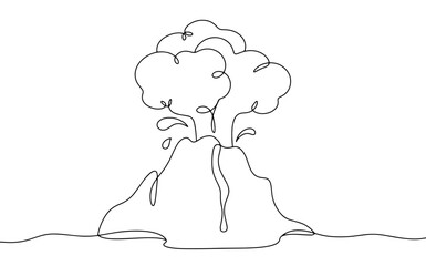 Volcano. Eruption. Volcanic ash