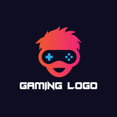 video gaming logo design vector