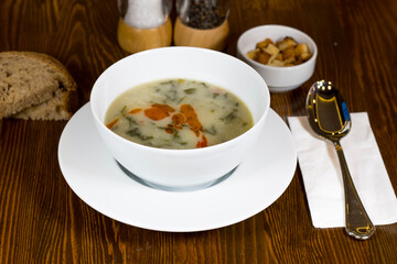 Turkish Kara Lahana corbasi - Black Cabbage or Kale Soup..