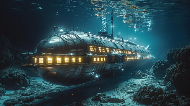 Advanced oceanic station delves into the deep, uncovering secrets of underwater realms