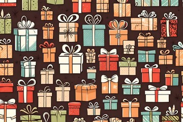 Vector set of different gift boxes.Vector set of illustration of realistic purple color gift box with yellow ribbon isolated on white background. style holiday design of different angle of present 