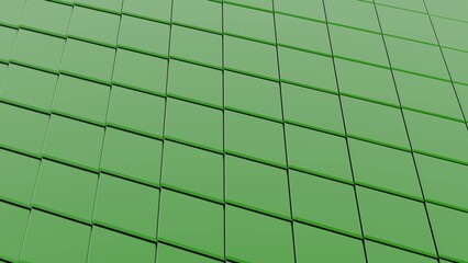 Green Seamless Looping Surface: White Transition Hexagon Relief