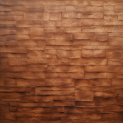 Textured brick wall in brown color in the style of loft