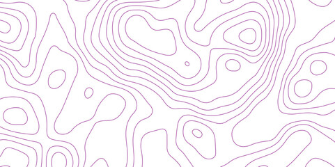 Abstract background with topographic contour map with purple color geographic line map .white wave paper curved reliefs abstract background .vector illustration of topographic line contour map design.