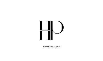 Obraz premium HP, PH, H, P, Abstract Letters Logo Monogram
