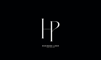 HP, PH, H, P, Abstract Letters Logo Monogram