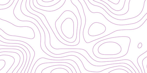 Abstract background with topographic contour map with purple color geographic line map .white wave paper curved reliefs abstract background .vector illustration of topographic line contour map design.