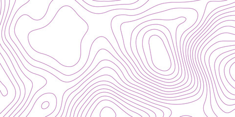 Abstract background with topographic contour map with purple color geographic line map .white wave paper curved reliefs abstract background .vector illustration of topographic line contour map design.