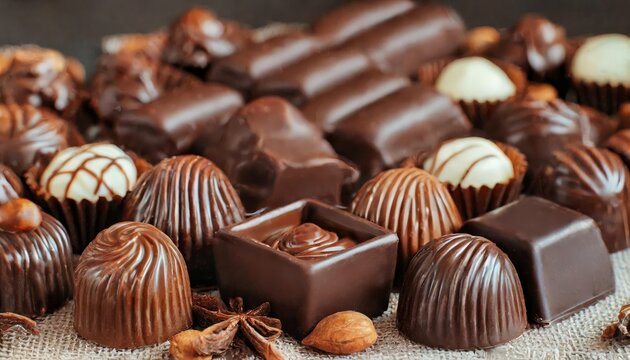 Generated image of set of chocolates