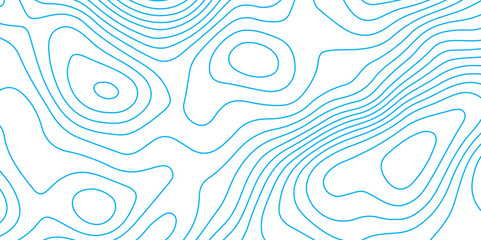Abstract background with topographic contours map with blue color geographic line map .white wave paper curved reliefs abstract background .vector illustration of topographic line contour map design .