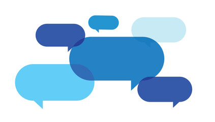 speech bubbles, communication concept, vector illustration