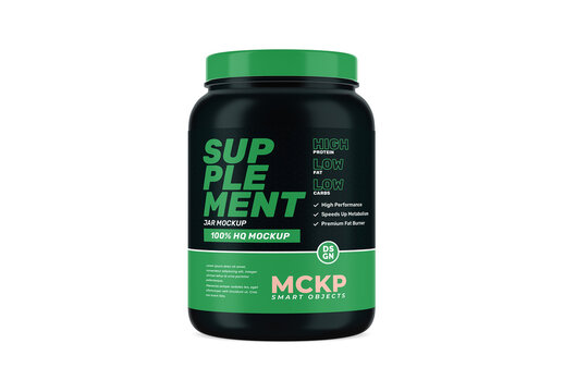 Protein Jar Mockup