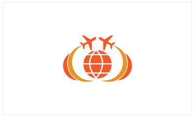 A traditional globe icon travel logo with classic lines, representing reliability and tradition in travel