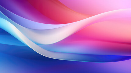 Colorful abstract wave design on blue background.