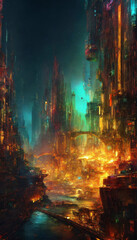 fire in the city