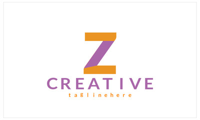 Z Typography letter icon logo is a representation of a brand through the use of stylized letters or typography.