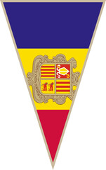 Andorra triangular flag