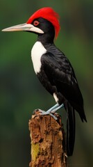 An ivory-billed woodpecker, a bird commonly found in Brazil.